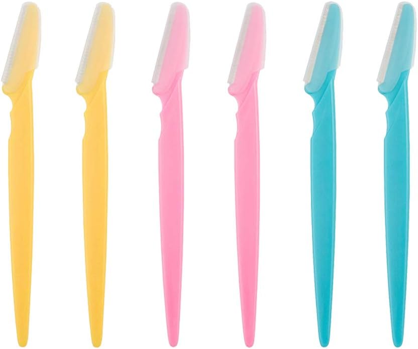 ILLUVA Eyebrow Razors – 6 Pcs Facial Hair Remover & Dermaplaning Tool