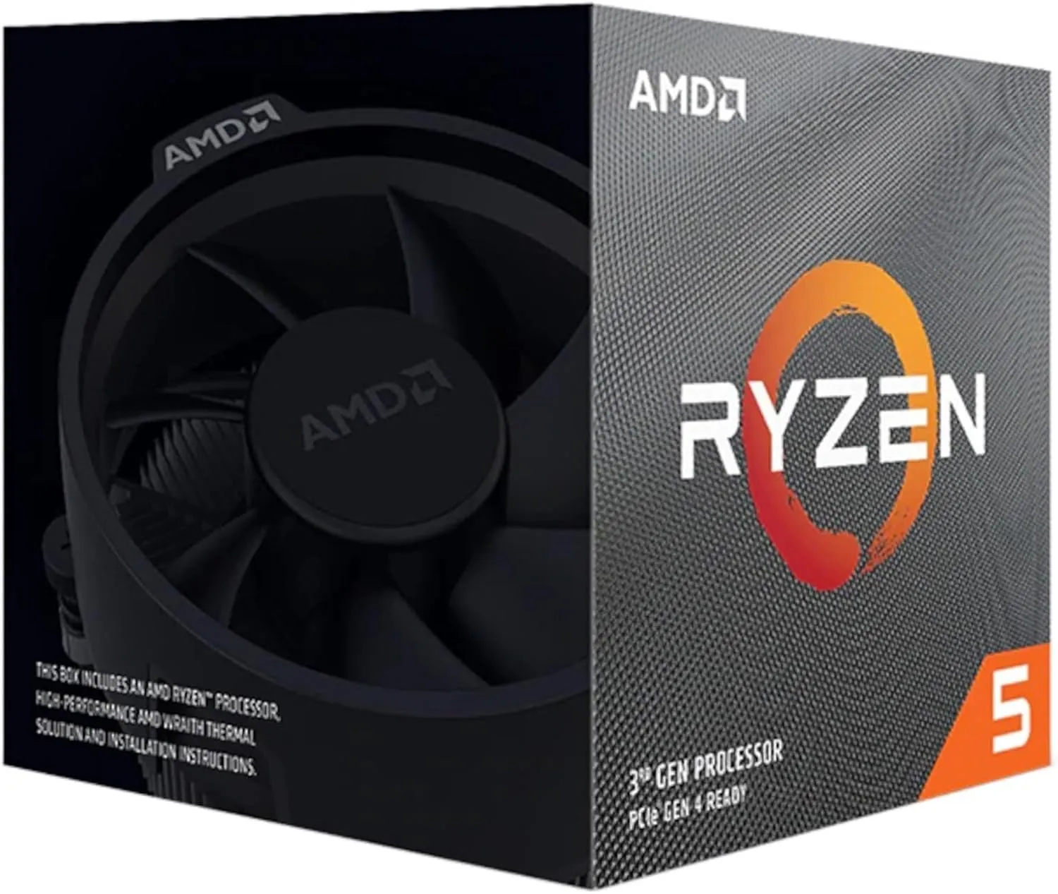 AMD Ryzen 5 3400G Processor (4C/8T, 6 MB cache, 4.2 GHz Max Boost) with Radeon RX Vega 11 Graphics